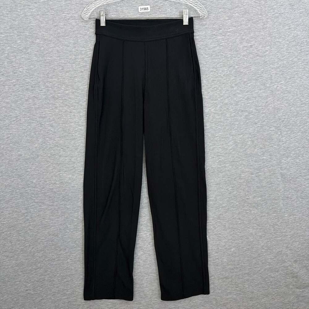 Lululemon Womens Size 4 Black Urban Strides Super High Rise Pant 25 Crop Work